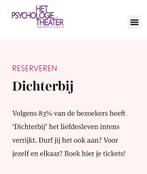 Psychologie in theater dichterbij Gezocht 2x 24/3 amstelveen, Twee personen, Overige soorten