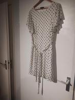 Witte jurk met zwarte stippen Cortefiel, maat XXL, Cortefiel, Wit, Maat 46/48 (XL) of groter, Ophalen of Verzenden