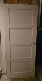 Opdekdeur paneeldeur 201 x 83, Doe-het-zelf en Verbouw, Deuren en Horren, Ophalen, 80 tot 100 cm, Binnendeur, Zo goed als nieuw