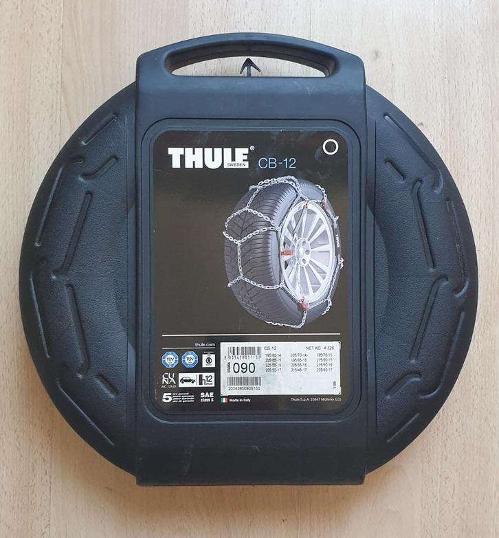 Thule CB-12 Sneeuwkettingen zgan 15-17 inch, Auto diversen, Sneeuwkettingen, Zo goed als nieuw, Ophalen of Verzenden