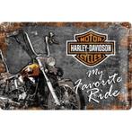 Harley Davidson favorite ride relief reclamebord van metaal, Verzamelen, Reclamebord, Info@deconoord.nl, Verzenden, Deco Noord