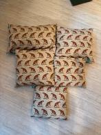 Set van 5 sierkussens met luipaardprint, De, Beige, Vierkant, Ophalen of Verzenden