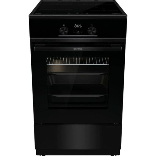 GORENJE 50CM Inductiefornuis vrijstaand zwart GEIT5C60BPG, Witgoed en Apparatuur, Fornuizen, Nieuw, Vrijstaand, Inductie, 4 kookzones