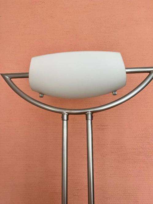 Staande lamp en tafellamp, Huis en Inrichting, Lampen | Vloerlampen, Gebruikt, 150 tot 200 cm, Glas, Metaal, Ophalen