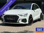 Audi A3 Sportback 40 TFSI e S-Line Aut*Pano*Matrix*Sfeerver., Gebruikt, 4 cilinders, Leder en Stof, Wit