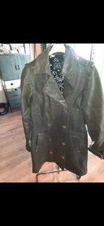 PRACHTIGE LEREN JAS 2 X AANGEHAD, Kleding | Dames, Ophalen of Verzenden, Zo goed als nieuw, Groen, Maat 38/40 (M)