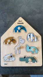 Houten puzzel Done by Deer, Ophalen, Minder dan 10 stukjes, Gebruikt, 6 maanden tot 2 jaar
