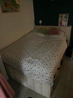 Steigerhout tweepersoonsbed (140x200), Ophalen, Overige kleuren, Steigerhout, Tweepersoons