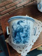 Te  koop  bloempot  societe  ceramique  Oiseaux, Antiek en Kunst, Antiek | Servies los, Ophalen of Verzenden