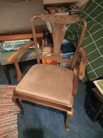 Vintage stoel, Ophalen, Hout, Gebruikt, Bruin