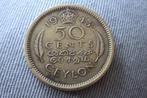 Ceylon - setje 2x oude 25 en 50 cents 1943 zf  Ni/geel koper, Postzegels en Munten, Munten | Azië, Setje, Ophalen of Verzenden
