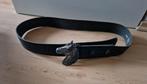 Leren riem paardenhoofd paard hoofd gesp bw95 bw 95 zwart, Ophalen of Verzenden, Zo goed als nieuw, Zwart, Tailleriem