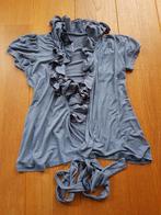 Blauw wikkelvestje, maat S, Kleding | Dames, Truien en Vesten, Ophalen of Verzenden, Nieuw, Maat 36 (S), Blauw