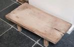 oud elmhout tafeltje, Ophalen, Gebruikt, 50 tot 100 cm, Minder dan 50 cm