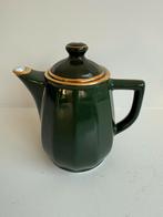 Apilco koffiepotje groen met goud kleiner formaat, Ophalen of Verzenden, Zo goed als nieuw, Overige stijlen, Kop(pen) en/of Schotel(s)
