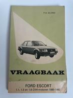 Vraagbaak Ford Escort CVH benzine 1980-1982 Kluwer Olving, Ophalen of Verzenden