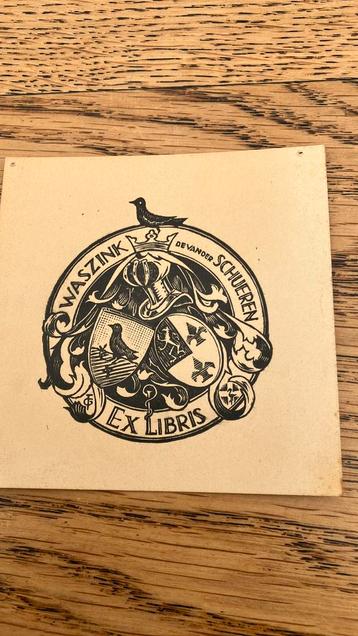 Ex libris  Waszink de van der Schueren 