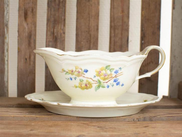 Fpenzo jus/saus schaal met vast schoteltje 29188, Huis en Inrichting, Keuken | Servies, Gebruikt, Schaal of Schalen, Overige stijlen