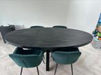 Ovale eettafel en stoelen | zsm weg, Ophalen, Gebruikt, 100 tot 150 cm, Eikenhout