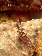 Nieuw!!!!Roze ring merk R&C mt 17,25 14krt, Ophalen, Zo goed als nieuw, 17 tot 18, Dame