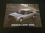Brochure Nissan 1986 UK oa Silvia, 300ZX, Ophalen of Verzenden, Zo goed als nieuw, Nissan