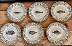 6 Prinknash Bewick's Plates, Engeland, in zeer goede staat, Antiek en Kunst, Ophalen