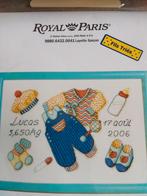 Royal Paris borduurpakket baby jongen, Hobby en Vrije tijd, Ophalen of Verzenden, Zo goed als nieuw, Borduurpakket