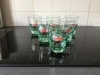 Lipton green Icetea glazen met luchtbel in bodem (6), Huis en Inrichting, Keuken | Servies, Glas, Overige stijlen, Glas of Glazen
