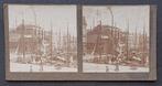 Stereofoto Rotterdam Zalmhaven ca. 1900, Gebruikt, Foto, Ophalen of Verzenden, Voor 1940