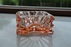 Oud KLEIN Roze Schaaltje Depression Glas Geometrisch 8 cm, Antiek en Kunst, Antiek | Glas en Kristal, Ophalen of Verzenden