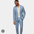 Suitsupply - light blue lazio suit, Kleding | Heren, Kostuums en Colberts, Ophalen, Blauw, Zo goed als nieuw, Maat 46 (S) of kleiner