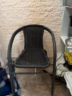 2 Zwarte Tuinstoelen, Huis en Inrichting, Ophalen, Gebruikt, Twee, Zwart