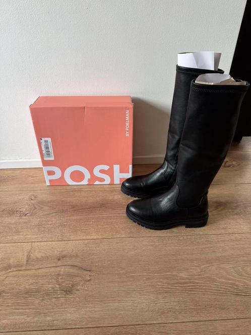 PS Poelman Cybele lange laars mt. 38, Kleding | Dames, Schoenen, Nieuw, Hoge laarzen, Zwart, Ophalen of Verzenden