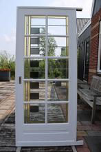 Mooie oude schuifdeur met glas in lood ramen, Doe-het-zelf en Verbouw, Deuren en Horren, Ophalen, Gebruikt, 80 tot 100 cm, Binnendeur
