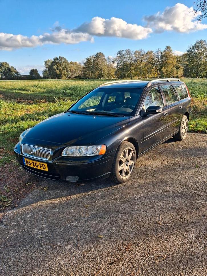 BUITENKANS! Volvo V70 2.4 SPORT 170PK 2007 Zwart LPI, Auto's, Volvo, Particulier, V70, Airbags, Airconditioning, Alarm, Bochtverlichting