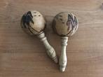 Maracas muziek instrumenten hout, Antiek en Kunst, Ophalen of Verzenden