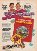Retro reclame 1977 Smarties Suske Wiske vakantie-album, Verzamelen, Verzenden, Overige typen