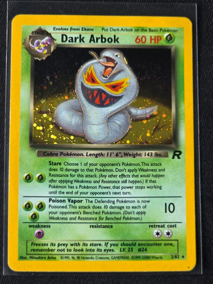 Dark Arbok - Team Rocket 2 - Holo - Good, Hobby en Vrije tijd, Verzamelkaartspellen | Pokémon, Gebruikt, Losse kaart, Foil, Ophalen of Verzenden