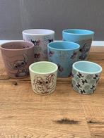 Intratuin Stitch Bloempotten - Set van 6, Ophalen, Rond, Binnen, Zo goed als nieuw