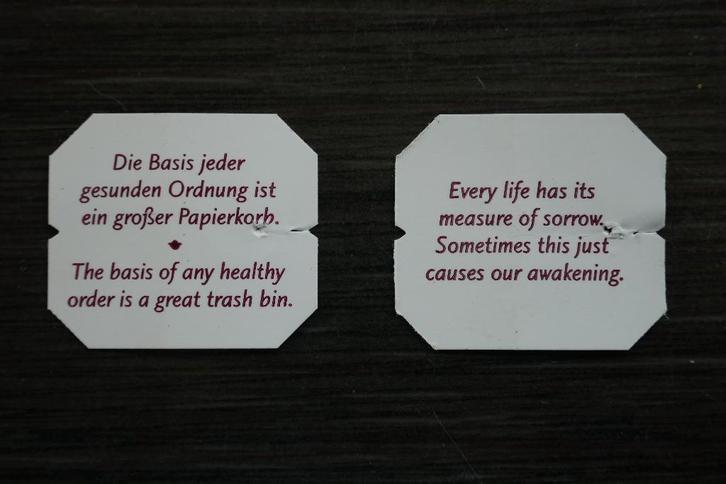 GEZOCHT: ShotiMaa theelabels met spreuken, Hobby en Vrije tijd, Theezakjes, Label, Ophalen of Verzenden