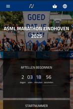 Halve Marathon Eindhoven startbewijs, Sport en Fitness, Loopsport en Atletiek, Ophalen, Nieuw, Overige typen, Overige merken