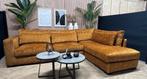 ZGAN Velvet Velours Hoekbank - Adore Gold - x 317 x 220, Ophalen, 250 tot 300 cm, Hoekbank, Zo goed als nieuw