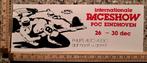 Vintage sticker internationale raceshow motorrace wegrace, Ophalen of Verzenden, Zo goed als nieuw