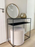 Bijzettafel Blomus Fera Black | Sidetable| Make-up tafel, Huis en Inrichting, Tafels | Sidetables, Ophalen, 50 tot 100 cm, Zo goed als nieuw