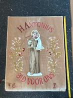 Antiek religieus borduurwerk “H. Antonius – Bid voor ons, Antiek en Kunst, Antiek | Religie, Verzenden