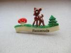 Celluloid plastic Broche Souvenir jaren 50 Hert - Renswoude, Ophalen of Verzenden, Gebruikt, Minder dan 4 cm, Overige materialen