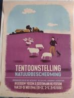 Affiche tentoonstelling Natuurbescherming 1946, Ophalen of Verzenden, A1 t/m A3, Reclame, Rechthoekig Staand