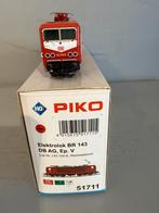 Piko 51711 wisselstroom digitaal br 143, Hobby en Vrije tijd, Modeltreinen | H0, Wisselstroom, Locomotief, Zo goed als nieuw, Piko