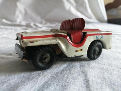 Jeep jaren 1960 M.P tin toys japan, Antiek en Kunst, Antiek | Speelgoed, Ophalen of Verzenden