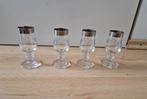 4 glaasjes borrel shot glazen murano medici likeur, Verzamelen, Glas en Borrelglaasjes, Ophalen of Verzenden, Zo goed als nieuw